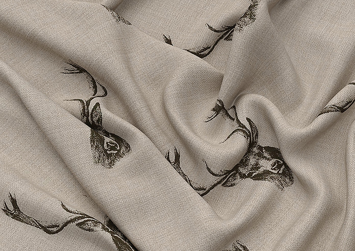 Stags, Charcoal - Made to Measure Curtains - Image 4